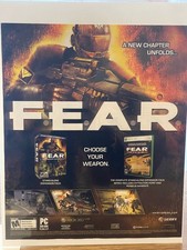 2007 F.E.A.R. Video Game Ad Poster PC Xbox 360 Sierra TimeGate Studios picture