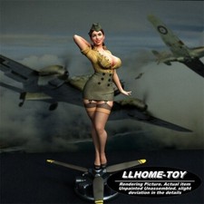 1/6 Army Pilot Girl 3D Print Garage Kit Figure Model Unpainted Unassembled GK picture