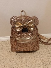 Loungefly Rose Gold Mini Backpack picture
