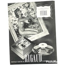1941 Rigaud Feerie Perfume Ad Jean-Gabriel Domergue Original Magazine Ad picture