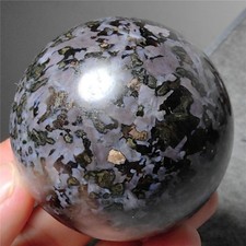 267g Indigo Gabbro Crystal Quartz Energy Stone crystal sphere healing F415 picture