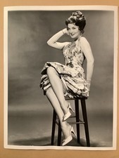 Leggy pinup photo sexy hosiery slingbacks Dorothy Hart film noir actress 1958 picture