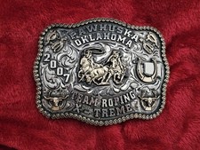 Team Roping RODEO☆Pawhuska Oklahoma☆2007☆X~Treme☆CHAMPION TROPHY BUCKLE☆Rare☆T44 picture