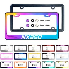 NewLaser Etched Customize Stainless Steel License Frame Silicone Guard For_NX350 picture