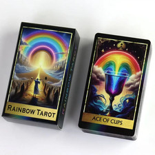 Rainbow Tarot Deck - 78ct, RWS System, 10.3×6cm (4.1×2.4in) Colorful picture
