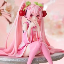 New 20CM Anime Hatsune Miku Figure Anime Peripheral Pink Dress Collectible Model picture