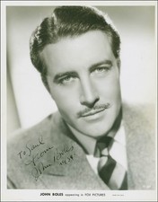 JOHN BOLES - INSCRIBED PRINTED PHOTOGRAPH SIGNED IN INK 1934 picture