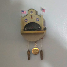 The Bradford Exchange P-40 Flying Tiger Military Cuckoo Clock Analog 2013 picture