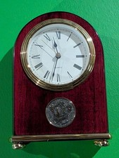 Vintage 2000 Maytag San Diego Employee Award Desk Clock Rosewood Finish ~6