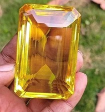 Natural Huge Yellow Color Citrine Emerald Brazilian Loose Gemstone 1000 Ct picture