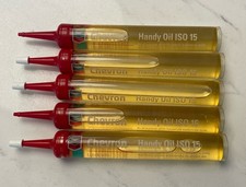 Set of 5 Chevron Handy Oil Plastic Tubes All Purpose ISO 15 Lubricant picture