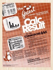 1982 Calc Result Commodore 64 Original Advertisement v1 picture