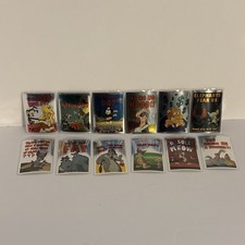 Full Set 1995 Topps Animaniacs Foil Stickers 1-12 Pinky & The Brain picture