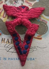 ORIGINAL WWII Civilian  Victory Patch With Morse Code picture