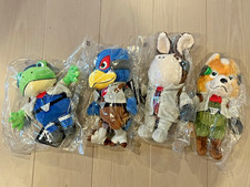 Set of 4 Star fox ALL STAR COLLECTION Plush Fox Falco Peppy Slippy picture
