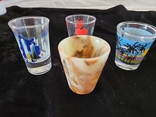 Misc Shot Glasses.. Oregon Banded Onyx. Freedom Tower, I Love NY picture