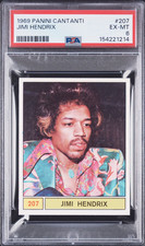 1969 Panini Singers #207 Jimi Hendrix PSA 6 EX-MT picture