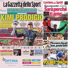Tuttosport Corriere Sport La Gazzetta dello Sport 7 September 2026 F1 Antonelli picture