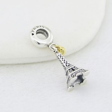 France Paris Eiffel Tower Golden Heart Pandora Charm Vocation & Travel Summer picture