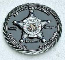 HARFORD COUNTY MD SHERIFFS OFFICE CRASH TEAM POLICE CHALLENGE COIN NEW RARE picture