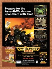 1996 Warhammer Dark Crusaders PC Original Advertisement / Retro Promo v1 picture