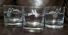 Jack Daniel's NBA San Antonio SPURS ~ SPECIAL EDITION Glass (SET OF 3) ~ Daniels picture