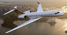 BD-8000 Global Business Jet Airplane Wood Model Replica Large  picture