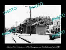 Alderson West Virginia The Railroad Station C1920 Large Historic Old Photo picture