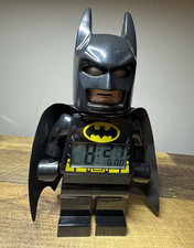 LEGO DC Super Heroes Batman Digital Alarm Clock, Black/Yellow Used Tested picture
