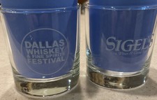 Set of 2 Sigel’s Glasses - Dallas Whiskey & Fine Spirits Festival- 2014 & 2015 picture
