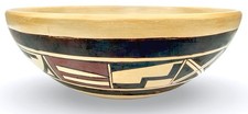 Vintage LILLIAN NAMINGHA Hopi Sikyatki Revival Pottery Bowl picture