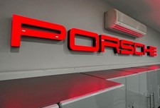 Porsche 310cm letter lettering sign board sign sign cartello letterro  picture