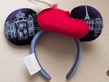 Disney Parks 2026 EPCOT France Pavilion Paris Beret Minnie Ears Headband New picture