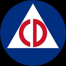 CD Civil Defense Cold War Style NEW METAL SIGN: 12