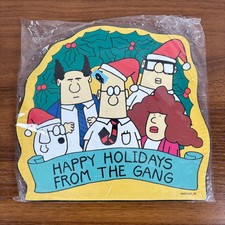 Dilbert By Scott Adams Christmas Happy Holidays Wall Decor or Desk Mount New picture