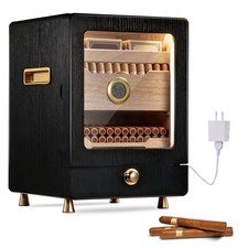 Electric Cigar Cooler Adjust Humidor Cedar Wood Shelf Storage 100-150 Cigar picture