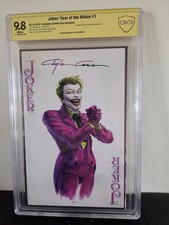 Joker: Year of the Villain #1 Signed Clayton Crain Variant 9.8 CBCS picture