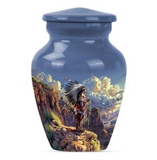 Tribe Man Memorial Urn: A Classic Tribute for Adult Humanity Keepsake picture
