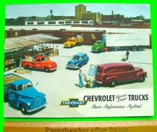 1952 CHEVROLET TRUCK FULL LINE PRESTIGE 32-pg COLOR CATALOG Brochure WOW Xlnt picture