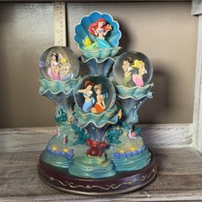 VERY RARE DISNEY LITTLE MERMAID - DAUGHTERS OF TRITON - SNOW GLOBE picture