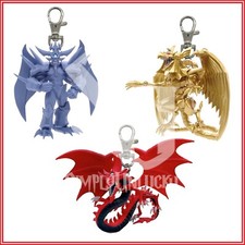 Konami Official Yugioh Banpresto Keychain Bundle Obelisk Slifer Ra Egyptian Gods picture