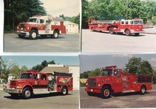Fire Apparatus Photos 3x5 Prints - Lot Of 16 - Color and Black & White picture