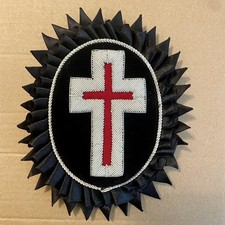 Templar Sir Knight Chapeau Cross badge excellent condition  picture