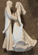 Lenox Wedding Promises Collection Cake Topper-First Dance 8.5” Bisque and glazed picture