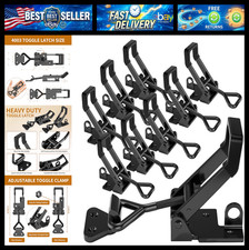 8Pack Heavy Duty Toggle Clamp Latch 4003 Style Pull Clamp Black for Smoker picture