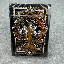 Theory11 Tycoon Playing Cards Black Gold Deck Series 2016 Sealed Chamber Magic picture