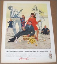 1967 Smirnoff Vodka Print Ad Advertisement Vintage '60s Fashion All That Jazz picture