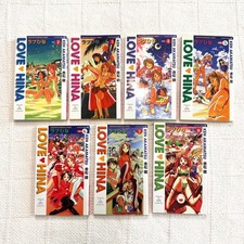 Love Hina Kodansha Bilingual Manga Set Vol 2-8 Ken Akamatsu Y2K Japanese English picture
