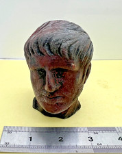 Roman god  Figure Bronze Antique Look Handmade Vintage Roman Spqr Nero's head picture