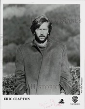 1985 Press Photo Musician Eric Clapton - lrp92200 picture